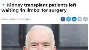 Read more about the article Kidney transplant patients left waiting ‘in limbo’ for surgery