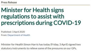 Read more about the article Minister for Health signs regulations to assist with prescriptions
