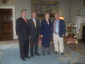Mark with President Mary McAleese