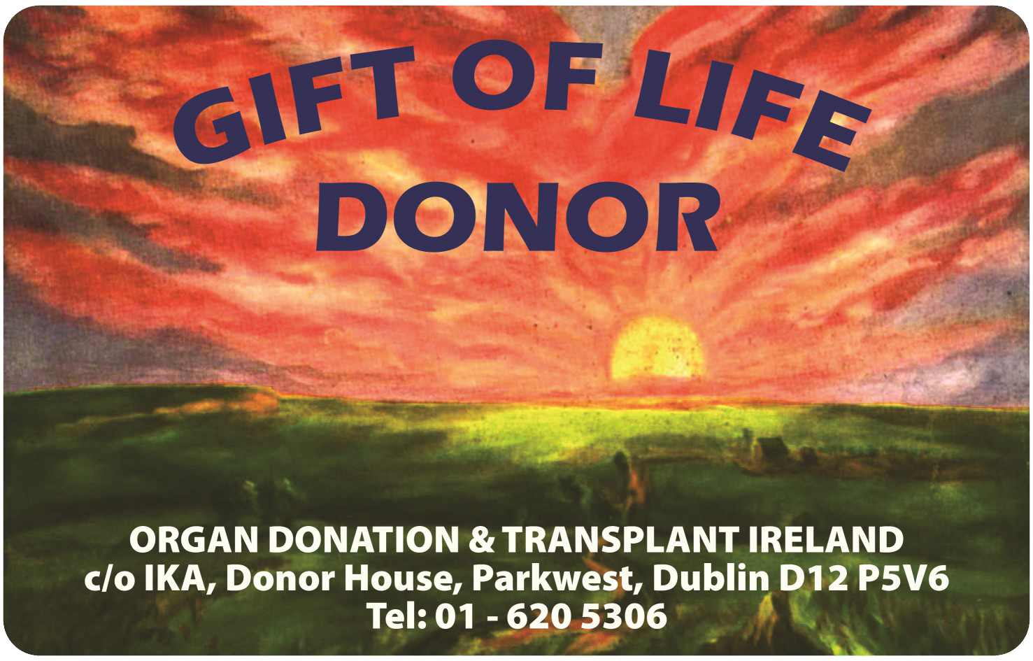 Organ Donor Card Image (Printable)