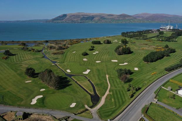 Greenore Golf Club Course From Above the 10th Tee
