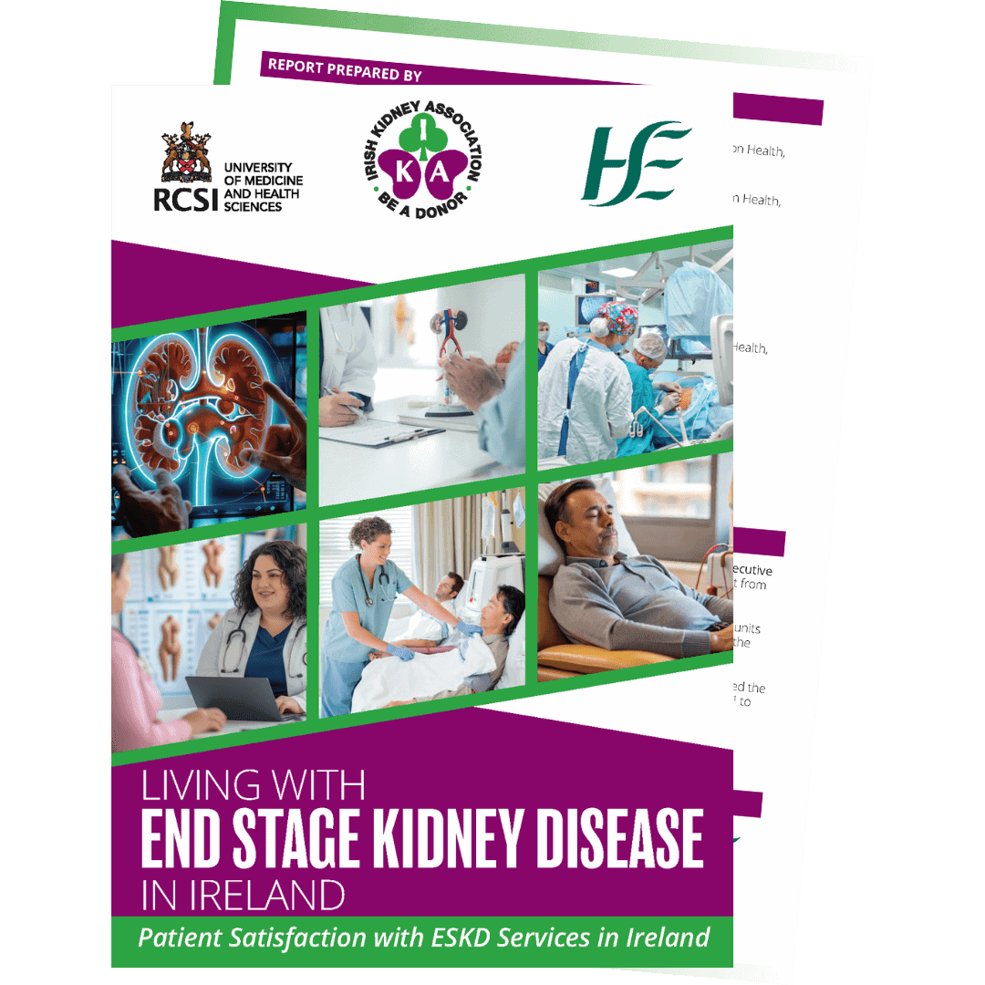 Irish Kidney Association patient care and kidney disease awareness in Ireland.